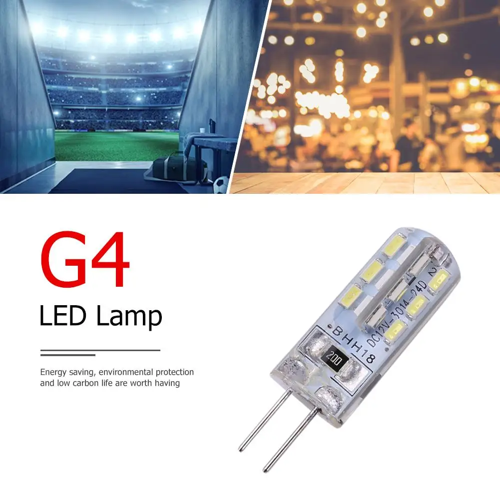 G4 LED Žiarovky 2W DC 12V 24 SMD3014 110LM Bieleho Svetla 6000K LED Silikónové Kukurica Žiarovka na Svetlo Vnútorné Osvetlenie Nahradiť Príslušenstvo