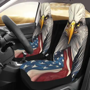 Eagle Spojené Štáty Auto Kryt Sedadla Vlastné Tlač Univerzálny Chránič Prednej Príslušenstvo Vankúš Nastaviť