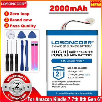 LOSONCOER 58-000083 58-000151 MC-265360-03 Batérie pre Amazon Kindle 7 7. 8. Gen 6