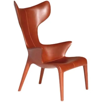 luxusné dizajnér FRP špeciálne tvarované kožené jeden operadla fishtail voľný čas stoličky konštruktívnu diskusiu štúdia pohovka kreslo