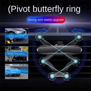 Auto nové gravitácie navigácia mobilný telefón majiteľa vozidla odvzdušňovací mini mobilný telefón majiteľa auta univerzálny prenosný držiak do vozidla
