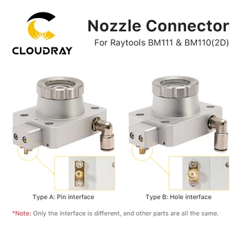 Cloudray Tryska Konektor Raytools Laserovej rezacej Hlavy BM111 & BM110(2D) Pre Fiber Laser 1064nm Rezací Stroj