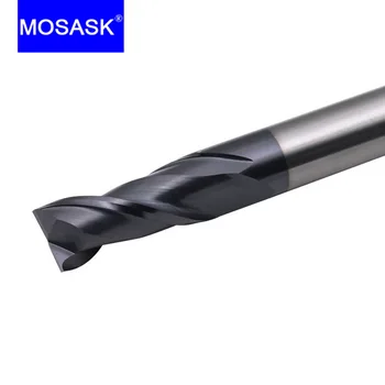 MOSASK 1PC 2 Flauta HRC45 Sústruh Frézovanie Byt-End Spracovanie Nehrdzavejúcej Karbidu 1 3 5 mm Ocele Frézovanie Fréza