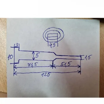 15pcs 65Mn Plesne ploché vysúvanie kolíky prispôsobiť cnc rovno vstrekovacie formy komponent nástroj rukáv pin