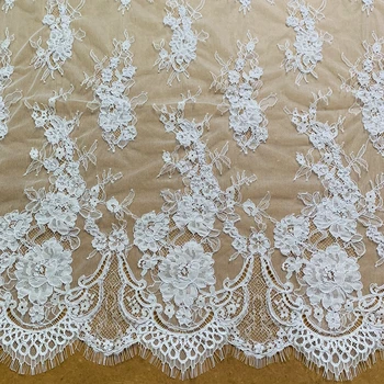 Kábel francúzskej Čipky Textílie Oko-lash 1 Kus=1.4x2.8 Metrov Mimo Biele Svadobné Šaty S Čipkou Materiál
