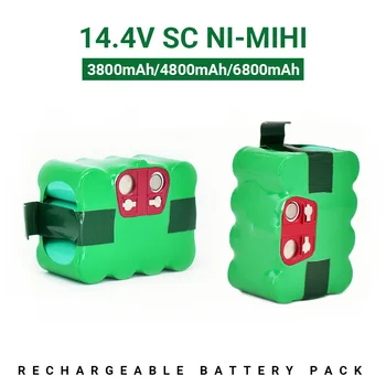 14,4 V SC Ni-MH Dobíjacie Batérie 6800mAh Vysávač Zametanie Robot pre KV8 XR210 XR510 XR210A XR210B XR510B XR510D
