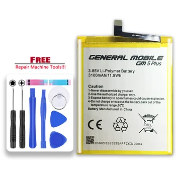 3100mAh Batérie pre Všeobecné Mobile GM 5 GM5 Plus 5Plus Batérie