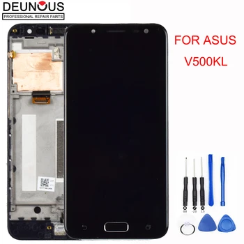 Pre ASUS V500KL LCD Displej Dotykový Displej Digitalizátorom. Montáž Pre Asus ZenFone V Live V500KL LCD S Rámom Náhradné Diely