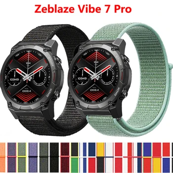 22 mm Nylon Slučky Popruh pre Zeblaze Atmosféra 7 Pro Lite Smartwatch Replacment Náramok Sport Watchband Correa pre Zeblaze Vibe7 Band