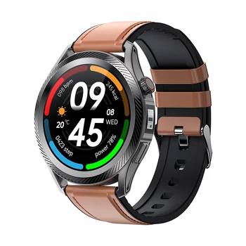 Obchodné Mužov Luxusné smart hodinky X5 Kolo farebná teplota PPG Monitorovanie Šport Smartwatch