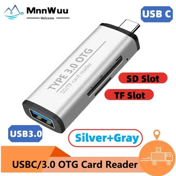 MnnWuu TYP-C, SD, Micro SD/TF Adaptér USB 3.0 Card Reader Notebook Príslušenstvo OTG Čítačka Kariet Smart Pamäťových SD Kariet