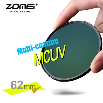 ZOMEI Skutočné 62mm PRO II MCUV Multi-Vrstvené MC UV Filter Optického Skla Filter pre Canon, NIkon Hoya Sony DSLR Fotoaparát, Objektív 62 mm