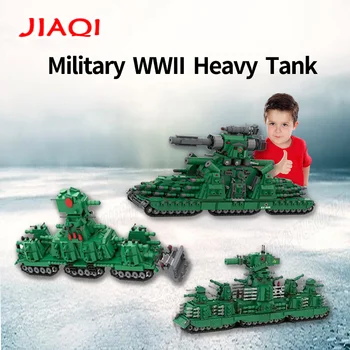 Kompatibilné s Lego MOC Svetovej Vojny Sovietskej Armády KV44 Ťažký Tank Obrnené Vozidlo Montáž Model Vzdelávania Hračka Darček
