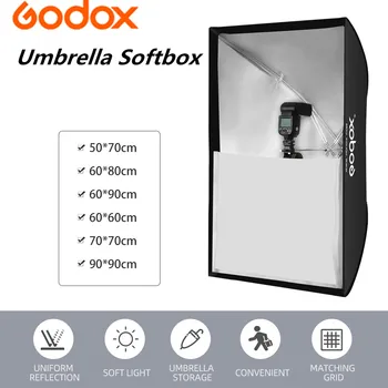 Godox Softbox Dáždnik 60×90 cm a 50×70 cm 60 cm 80 cm 90 cm 120 cm Fotografia Príslušenstvo Reflektora pre Fotografovanie Blesk Speedlight