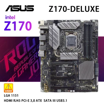 ASUS Z170-DELUXE INTEL Z170 LGA 1151 4×DDR4 DIMM 64GB PCI-E 3.0 8×SATA III USB3.1 HDMI, RJ45 ATX ZÁKLADNÁ DOSKA