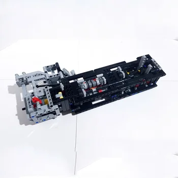 MOC-106496 Sequental 4-stupňová Prevodovka s RND a Spojka Peda stavebným Model Pozdĺžne Hračky Puzzle Deti Darček
