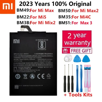 BM49 BM50 BM51 BM3B BM22 BM35 Batérie Pre Xiao Mi 5 M5 4C Max Mix 2 2S Max Max 2 3 Mix2 Náhradná Bateria Telefón Batérie