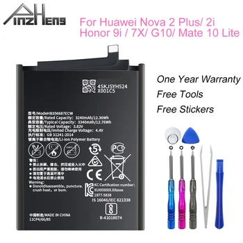 PINZHENG Batériu Pre Huawei Nova 2 Plus Nova 2i Česť 9i Huawei G10 Mate 10 Lite Pre Huawei Honor 7X HB356687ECW Vymeňte Batérie
