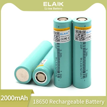 ELAIK 12PCS 100% originálne 18650 3,7 V 2000mah lítiové batérie, dobíjacie batérie výrobcu predaj