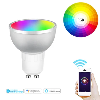Led Lampa Ovládanie Hlasom Tuya Rgbcw Zigbee 3.0 5w Smart Home Smart Žiarovky Pracovať S Alexa Domovská stránka Google Smart Led Žiarovky