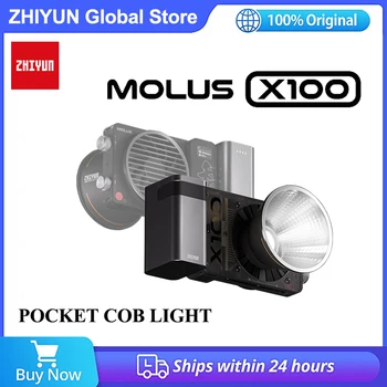 Zhiyun MOLUS X100 LED Svetlo 100W 2700-6500K Vrecku Klasu Svetlo pre Štúdiové Fotografie na Youtube/Tiktok