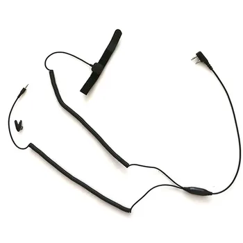 2 Pin K Typu Splitted Samostatný Kábel V3 V6 V8 Prilba Bluetooth Headset Pripojiť na Baofeng UV-5R UV-82 888S Kenwood TYT Rádio