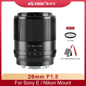 Viltrox 28 mm F1.8 Full Frame Auto Focus širokouhlý Objektív na Nikon Z Mount Z5 Z6 Z7 Sony E Mount Kamery A7 A7C A7S A7R