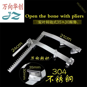 JZ admirality ortopedické hrudnej chirurgické nástroje lekárske kostí u dospelých sternal retractor rebrá paralelné skladanie až kliešte
