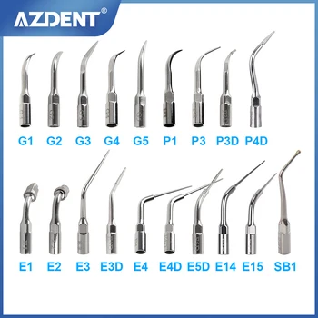 AZDENT Zubné Ultrazvukové Scaler Tip Škálovanie Periodontics Endodoncie Tipy G P E Priľnavosť na EMS a ĎATLE Scaler Handpiece