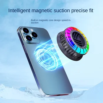 Mobilný Telefón Chladnejšie Polovodičových Chladenie Mobilný Telefón Cool Hra Rgb LED Svetlo Live Chladiaci Ventilátor pre Apple/Android Mobilný Telefón