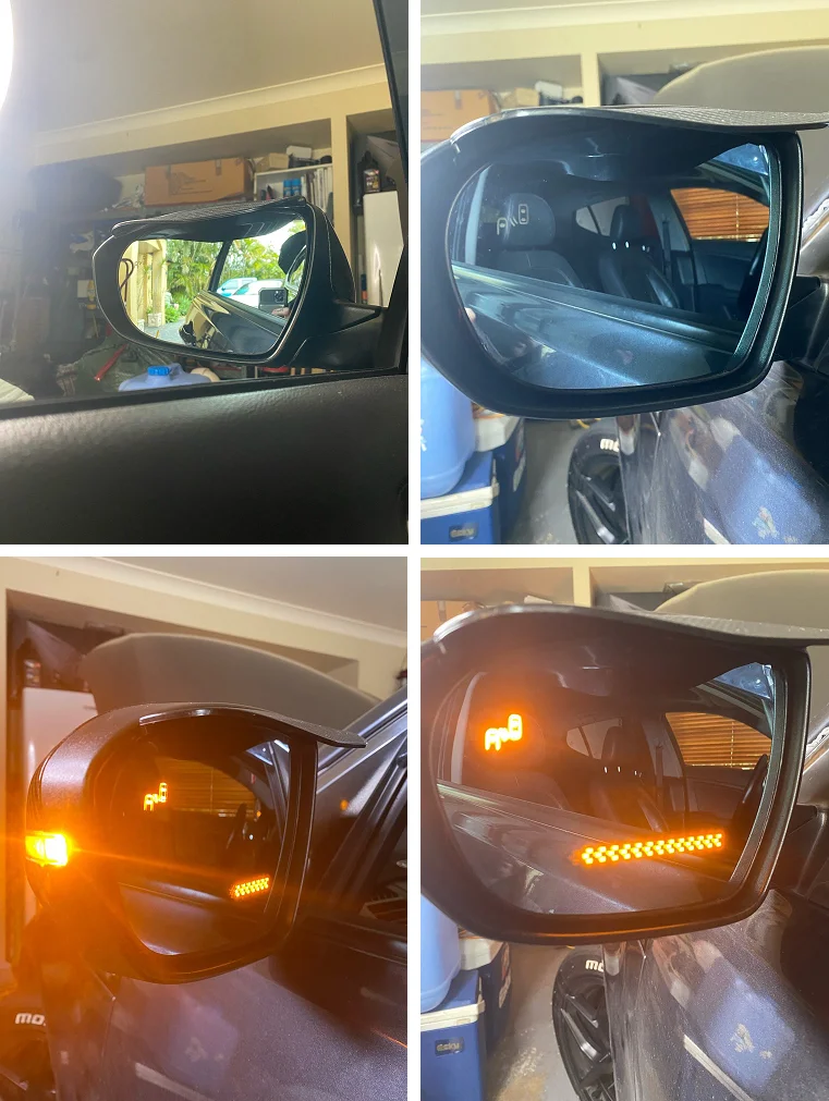 PRE Toyota Alphard ANH30 Panoramatický Pohľad Zozadu Modrá Zrkadlo, Sklo Led Zase Signál Vykurovanie Blind Spot Monitor