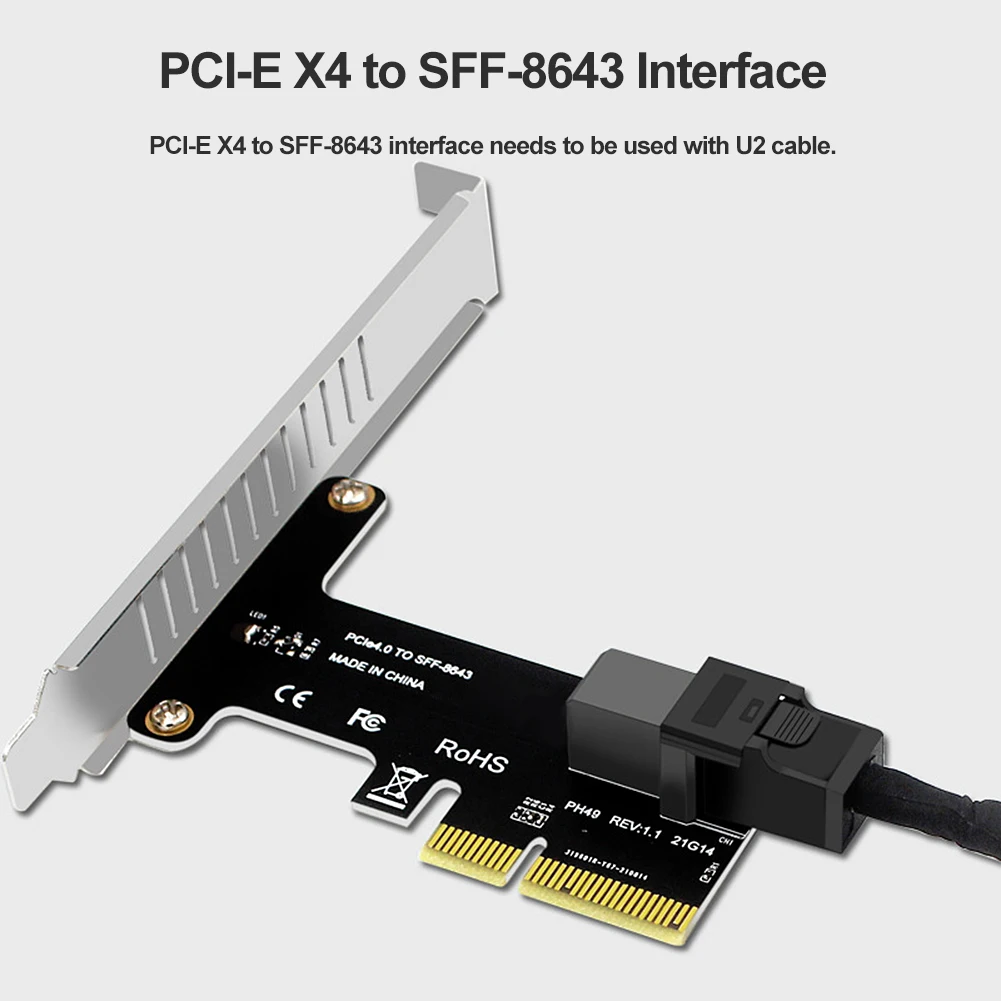 PCIE X4, Aby SFF8643 Rozširujúca Karta PCI-EX4/X8/X16 PCI E K SFF-8643Solid ssd Adaptéra PCIE Na U2 Pevného Disku Konvertor