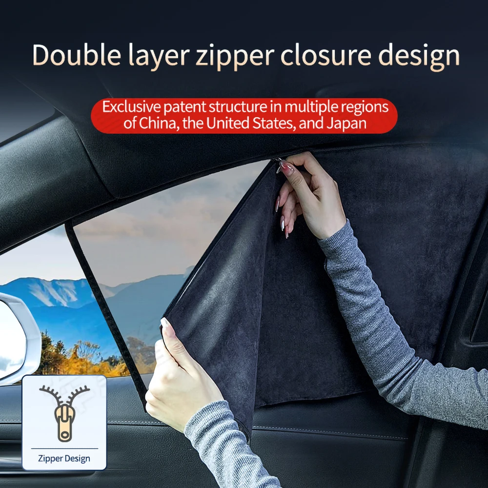 Auto full-size závesy Pre HANTENG X5 X7 jeleň velvet double-layer okno slnečník záclony tepelnej izolácie a ochranu proti slnku