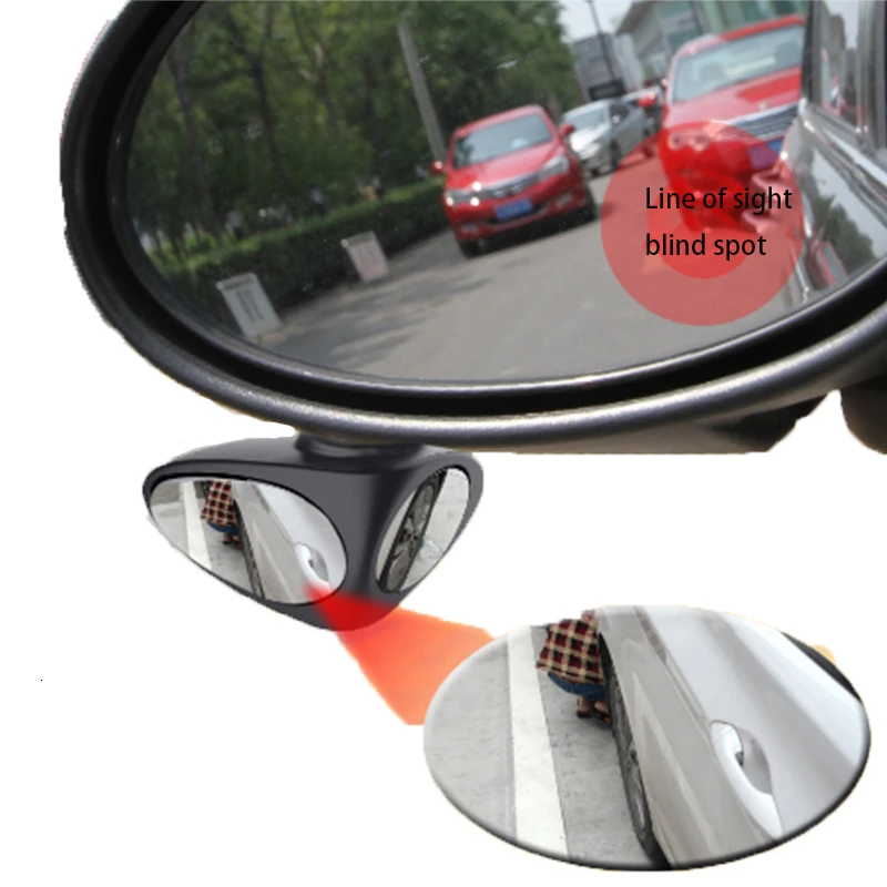Auto tvar blind spot zrkadlo rotácia 360 nastaviteľné dvojité spätné zrkadlo auta cúvaní pomocné zrkadlo auto spätné zrkadlo