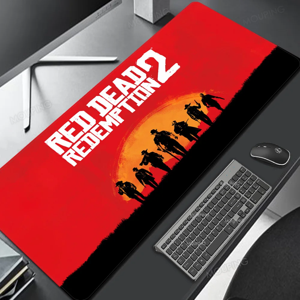 Red Dead Redemption 2 Pc Full Nastaviť Počítač Dekorácie Hráč Redragon Klávesnice Stôl Stôl písací Stôl Príslušenstvo Herné Notebooky XXL, Červená